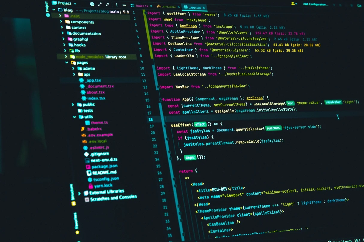 A text file of directives open in a code editor